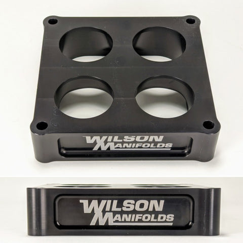 Angled Carb Spacer 4150 2in 4-Hole Tapered WILSON MANIFOLDS 3150
